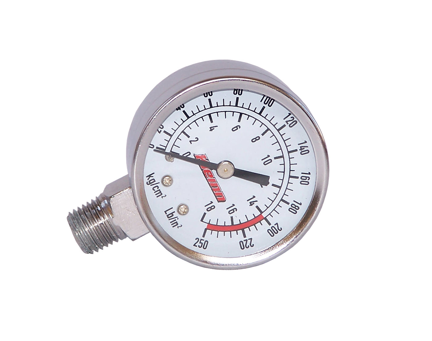 Kleinn 1024 Analog Chrome-Plated Air Pressure Gauge | Universal