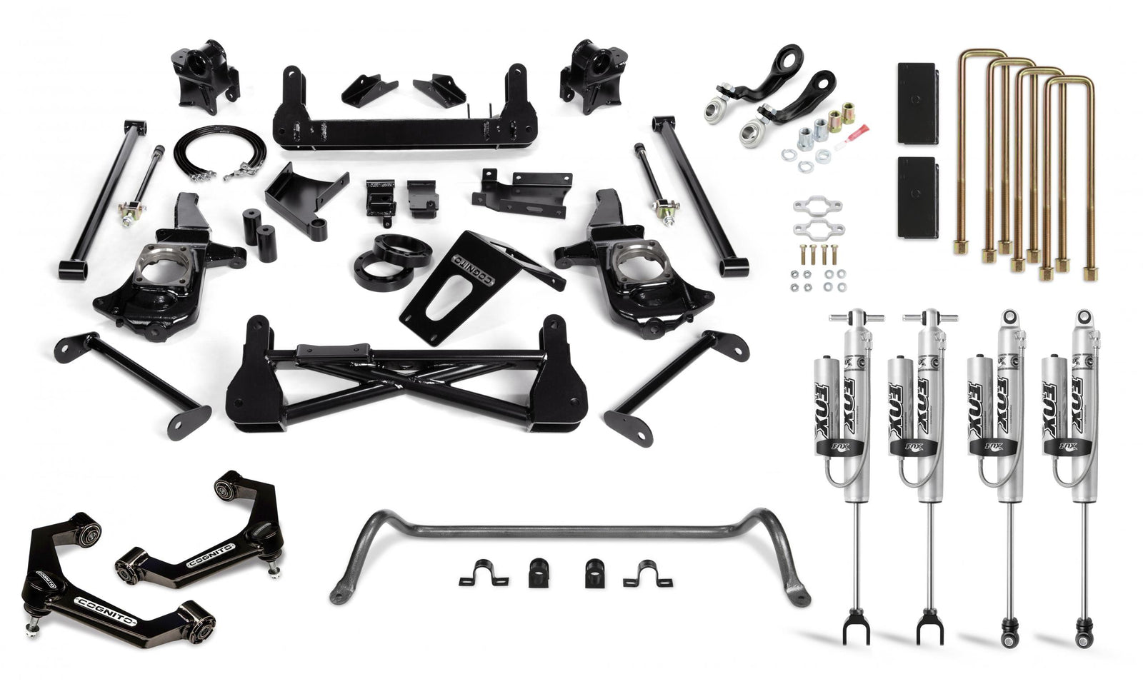 Cognito 110-P0980 7in Performance Lift Kit w/ Fox PSRR 2.0 Shocks | 2011-2019 GM 2500/3500