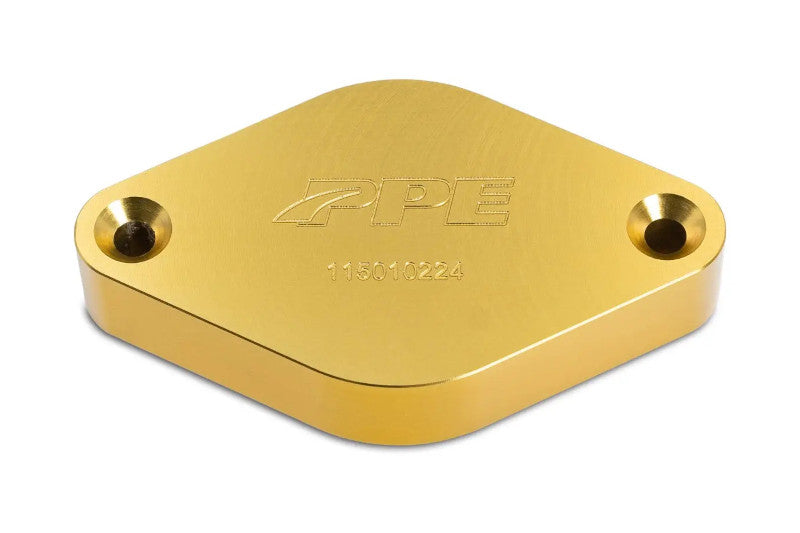 PPE 115010220 Turbo Resonator Delete Plug - Gold | 2011-2016 Silverado/Sierra 2500HD/3500HD 6.6L LML