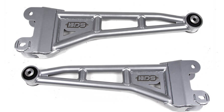 BDS 123901 Radius Arm Upgrade Kit w/ Silver Finish | 2005-2022 F250/F350 4WD