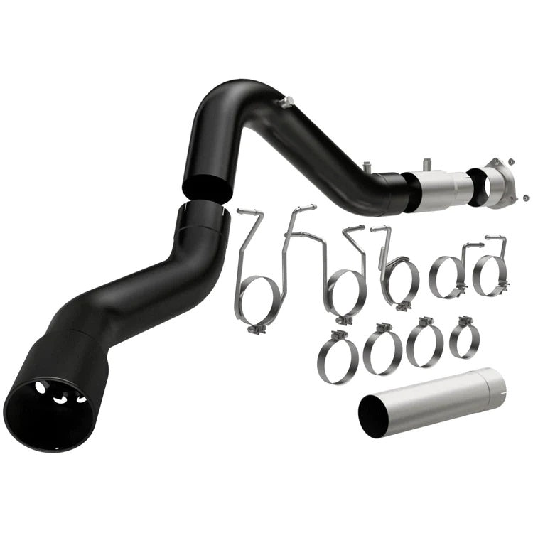 MagnaFlow 17072 5 DPF Back Single Exhaust System Black Coated w/ Tip | 2007.5-2023 GM 2500/3500HD 6.6L Duramax