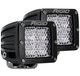 Rigid 202513 D-Series Pro Flood Diffused Beam Surface Mount Black Light Pair | Universal