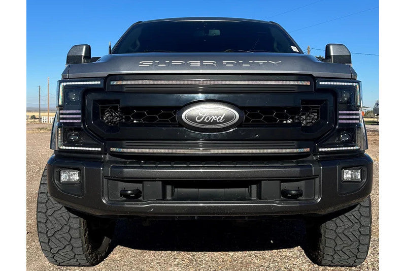 OLM E.16201.1 Essential Series Headlight & DRL Grille Combo | 2020-2022 F250/F350