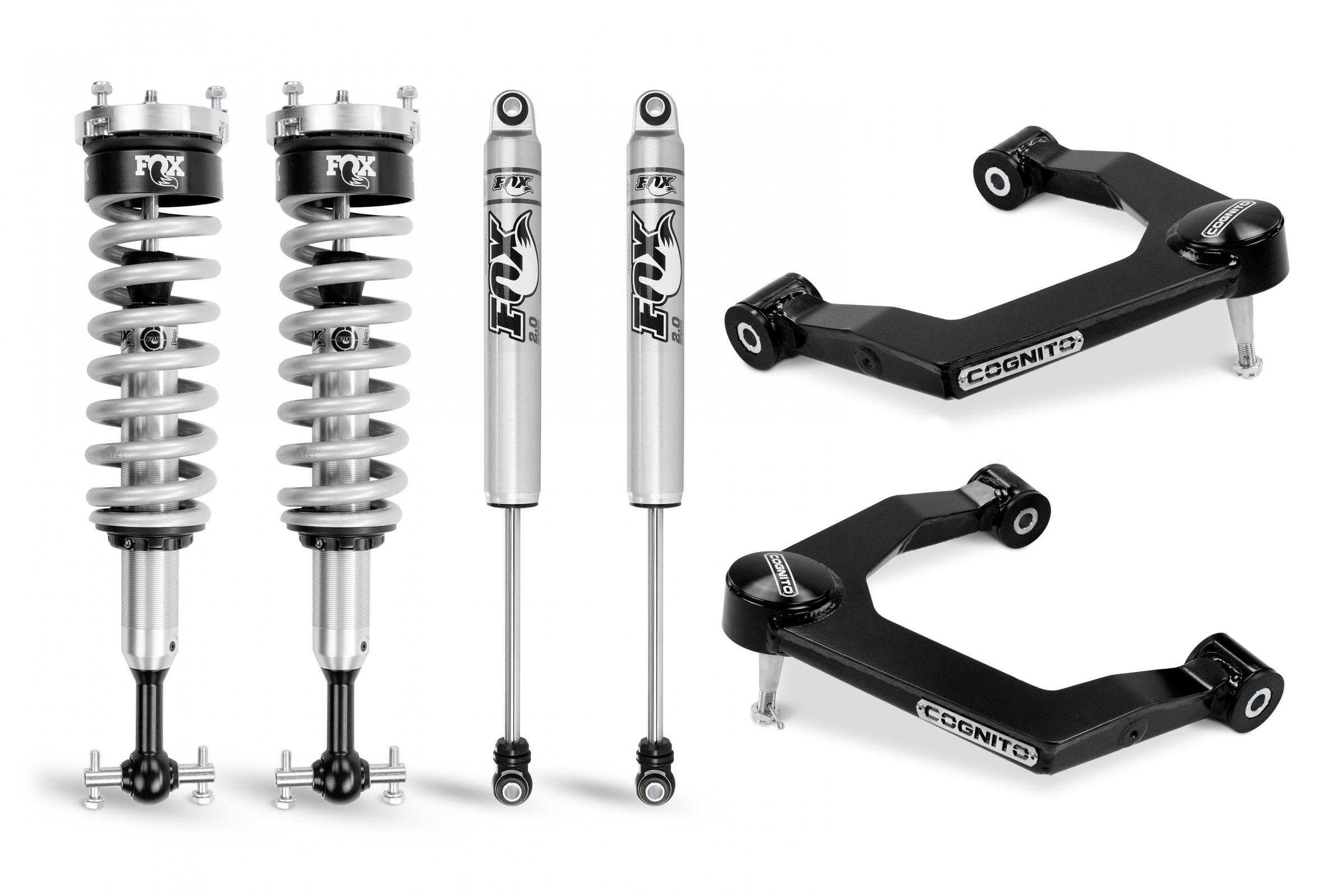 Cognito 210-P0874 3in Performance Leveling Kit w/ Fox PS Coilover 2.0 IFP Shocks | 2019-2022 Silverado/Sierra 1500