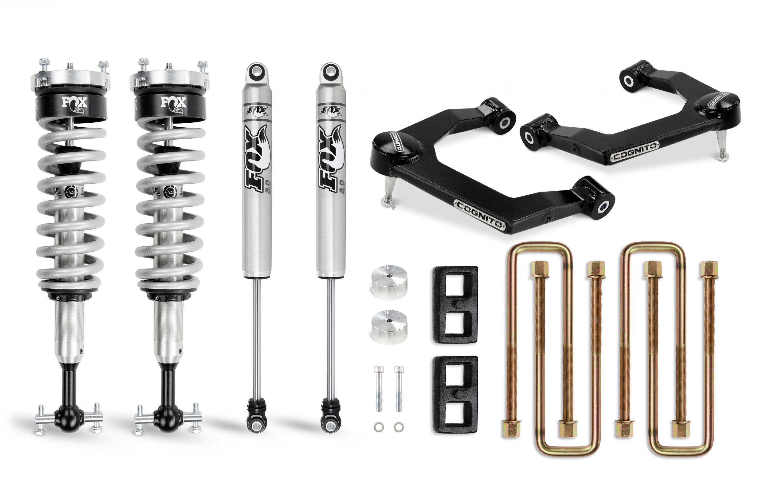 Cognito 210-P0879 3in Performance Ball Joint Leveling Lift Kit w/ Fox PS Coilover 2.0 IFP Shocks | 2019-2022 GM Silverado/Sierra 1500