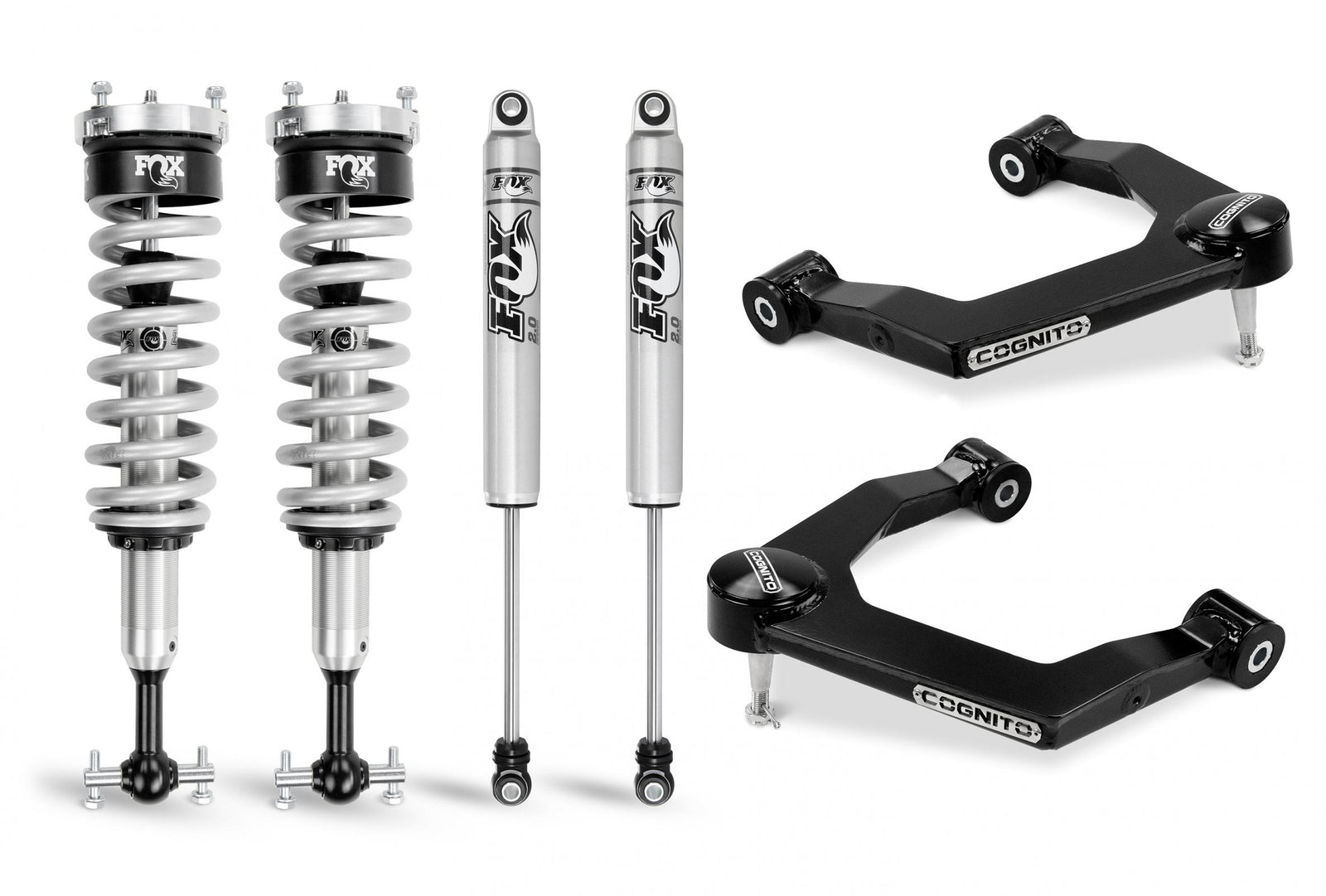 Cognito 210-P0885 1in Performance Leveling Kit w/ Fox PS Coilover 2.0 IFP Shocks | 2019-2022 GM Silverado/Sierra 1500