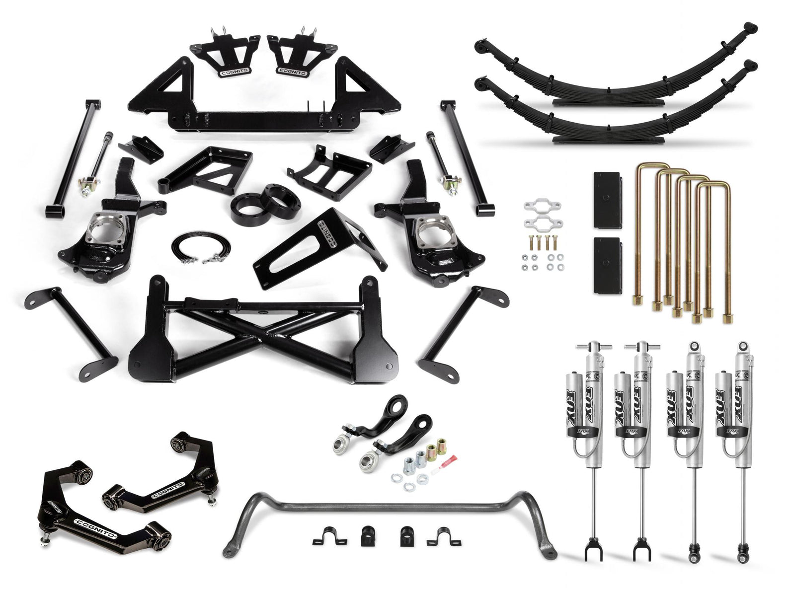 Cognito 210-P0981 10in Performance Lift Kit w/ Fox PSRR 2.0 Shocks | 2011-2019 Silverado/Sierra 2500HD/3500HD