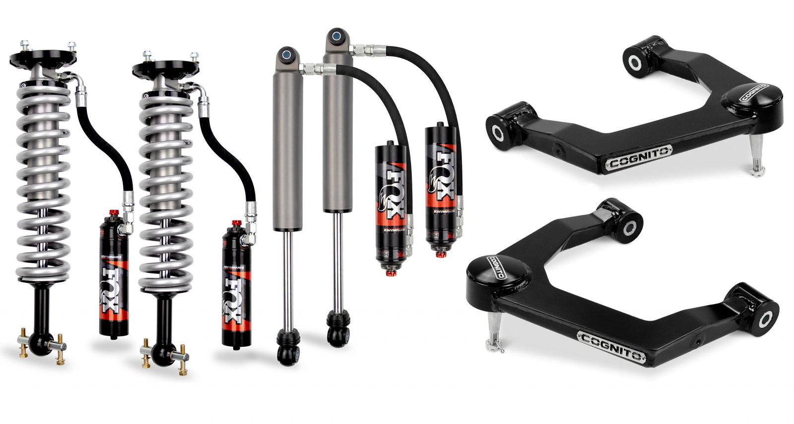 Cognito 210-P1006 3in Elite Leveling Kit w/ Fox Elite 2.5 Reservoir Shocks | 2019-2022 Silverado/Sierra 1500