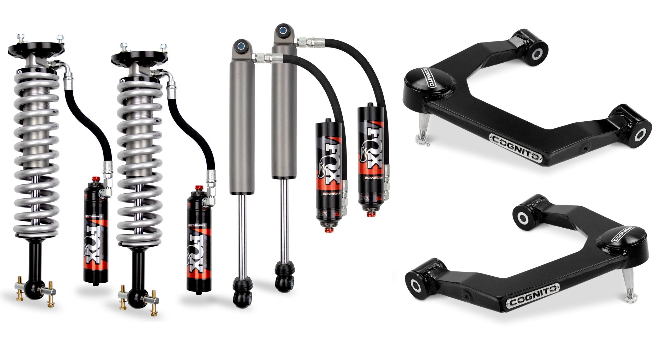 Cognito 210-P1009 3in Elite Uniball Leveling Kit w/ Fox Elite 2.5 Reservoir Shocks | 2019-2022 Silverado/Sierra 1500