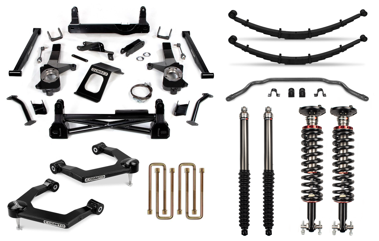 Cognito 210-P1150 8in Performance Lift Kit w/ Elka 2.0 IFP Shocks | 2019-2022 Silverado/Sierra 1500