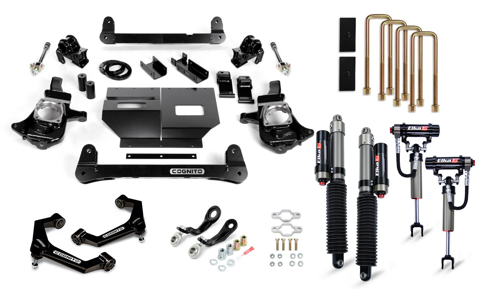 Cognito 210-P1153 4in Elite Lift Kit w/ Elka 2.5 Reservoir Shocks | 2011-2019 Silverado/Sierra 2500HD/3500HD