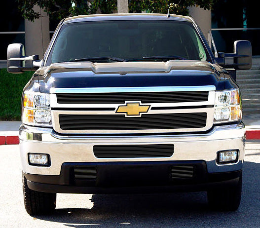 T-Rex 21114B Horizontal Billet Grille Overlay | 2011-2014 Silverado 2500HD/3500HD