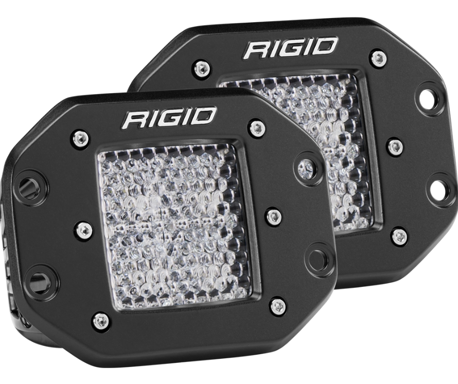 Rigid 212513 D-Series Pro Diffused Beam Flush Mount Lights | Universal