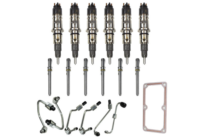 Industrial 21D601 Injections II-Reman Injector Pack w/ Connecting Tubes & Fuel Lines | 2007.5-2012 Ram 6.7L Cummins