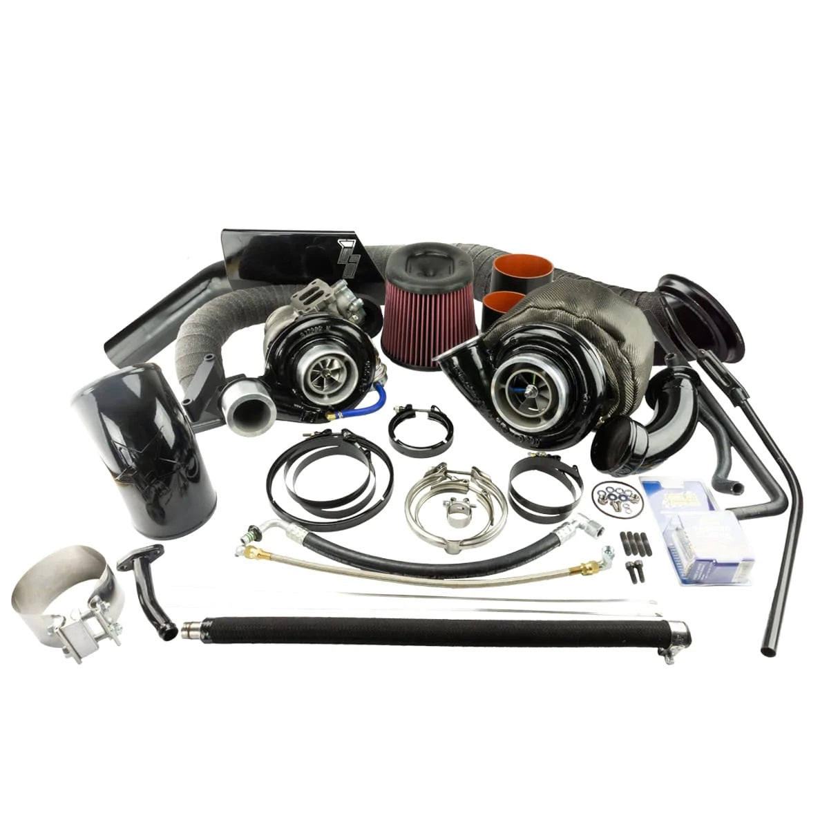 Industrial 227456 3rd Gen Quick Spool 850HP Capable Compound Turbo Kit | 2003-2007 Ram 5.9L Cummins