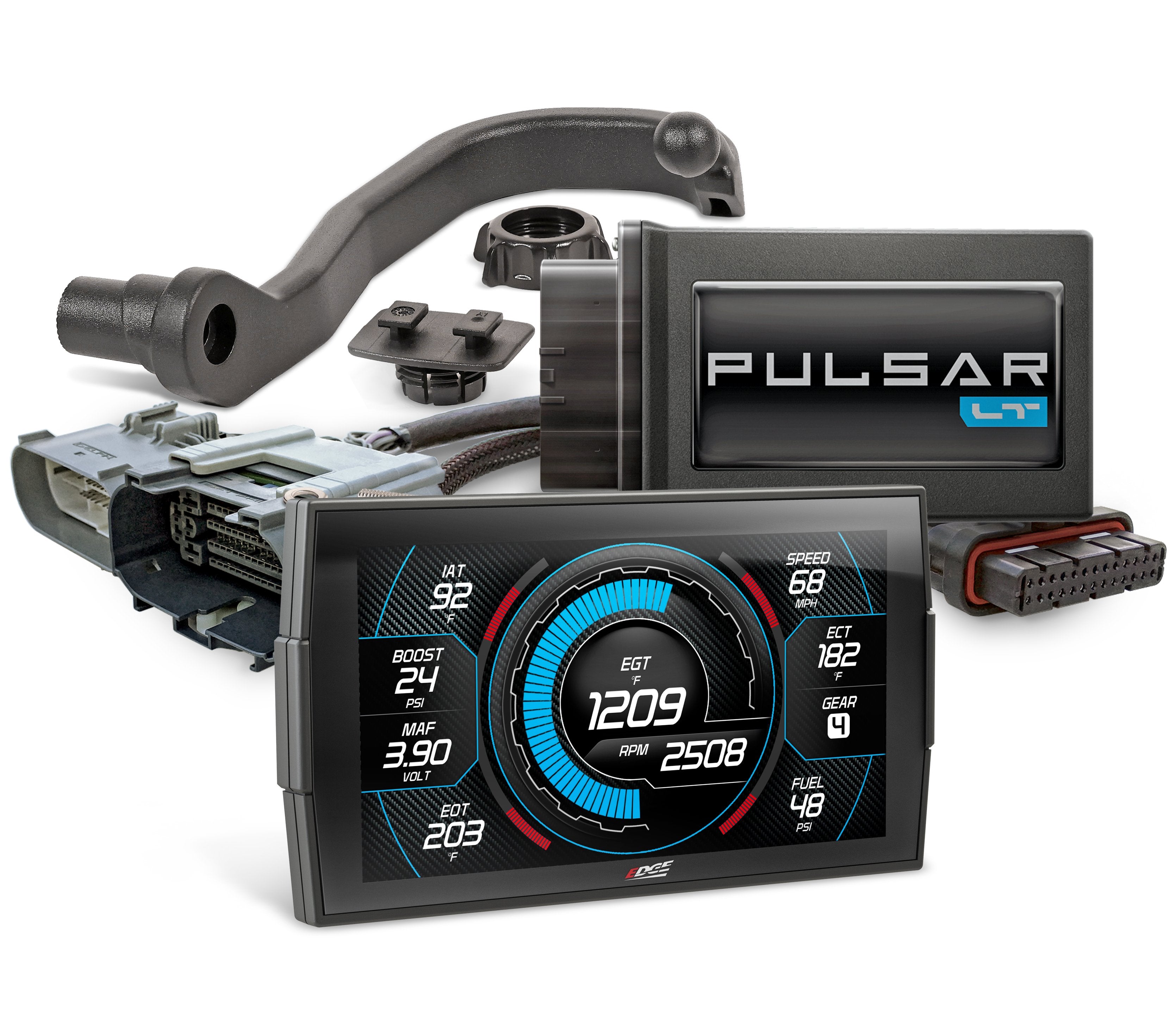 Edge 23410-3 Pulsar LT & CTS3 Combo Package with Mount | 2017-2019 Silverado/Sierra 2500HD/3500HD