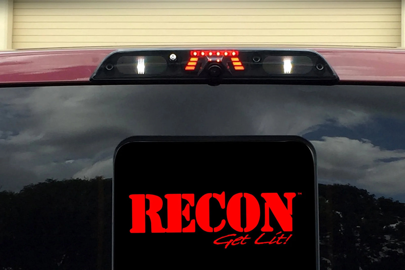 Recon 264129CAMBK LED Third Brake Light for Trucks w/ OEM 3rd Brake Light Camera - Black | 2017-2023 F250/F350