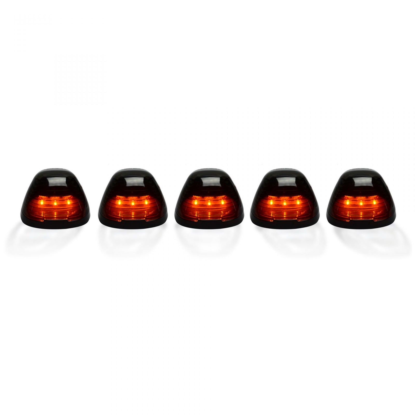 Recon 264143Bk 5 Piece Cab Lights Smoked Lens Amber LEDs | 1999-2016 F250/F350/F450