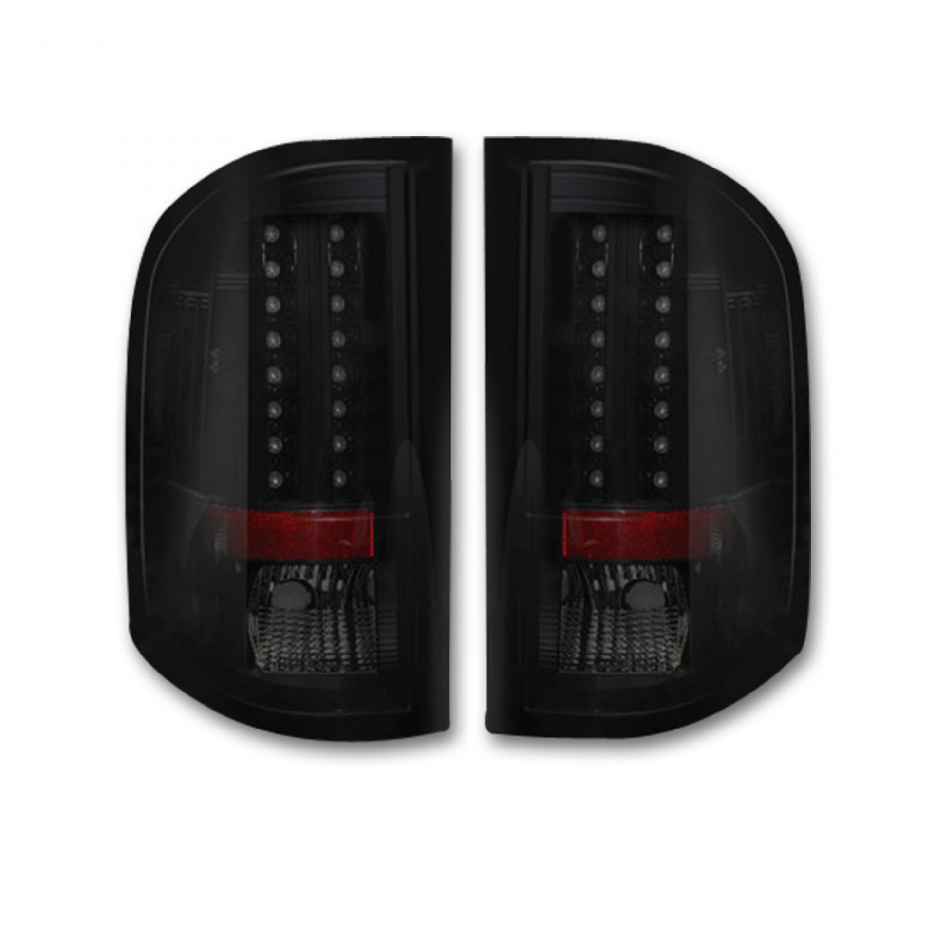 Recon 264175BK Smoked LED Tail Lights | 2007.5-2013 Silverado 2500HD/3500HD