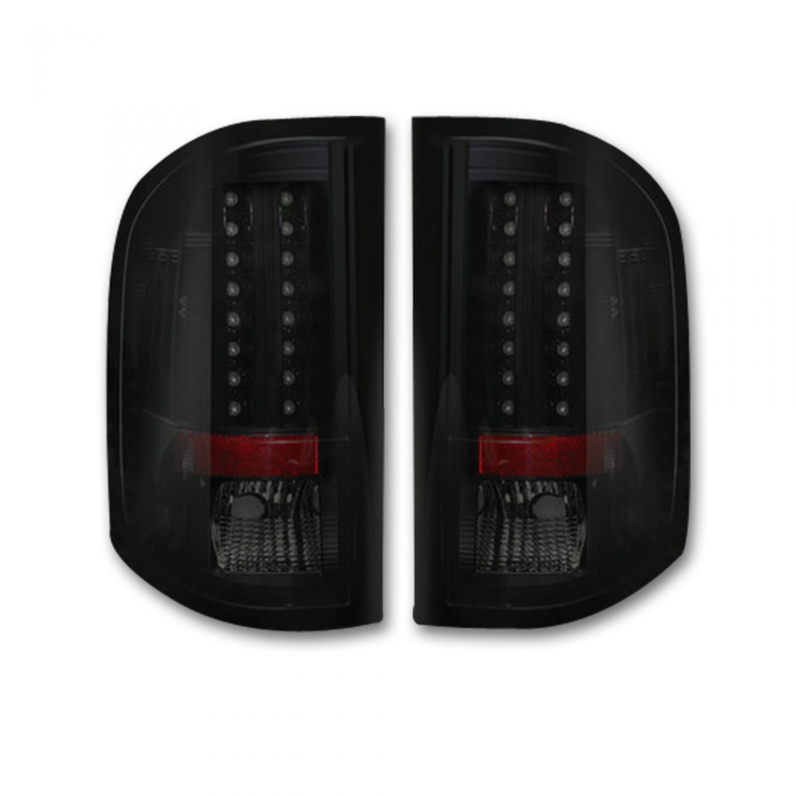 Recon 264175BK Smoked LED Tail Lights | 2007.5-2013 Silverado 2500HD/3500HD