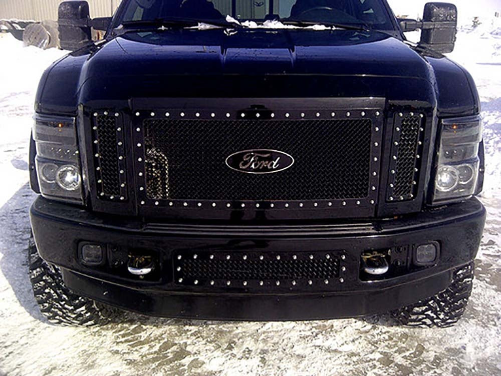 Recon 264196BKCC Smoked Projector Headlights | 2008-2010 F250/F350