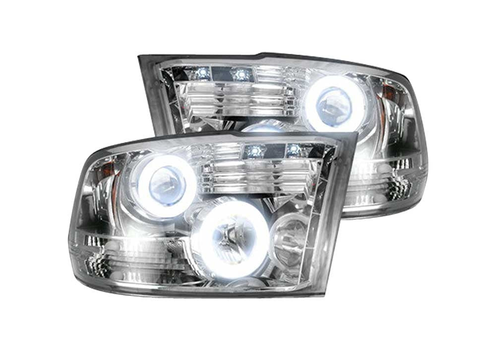 Recon 264270CLCC Clear Projector Headlights | 2010-2013 Dodge 2500/3500