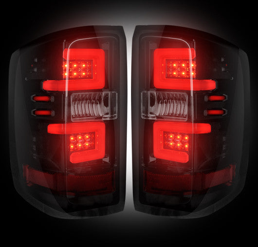 Recon 264297BK Smoked LED Tail Lights | 2016-2017 Silverado & 15-17 GMC Sierra Dually