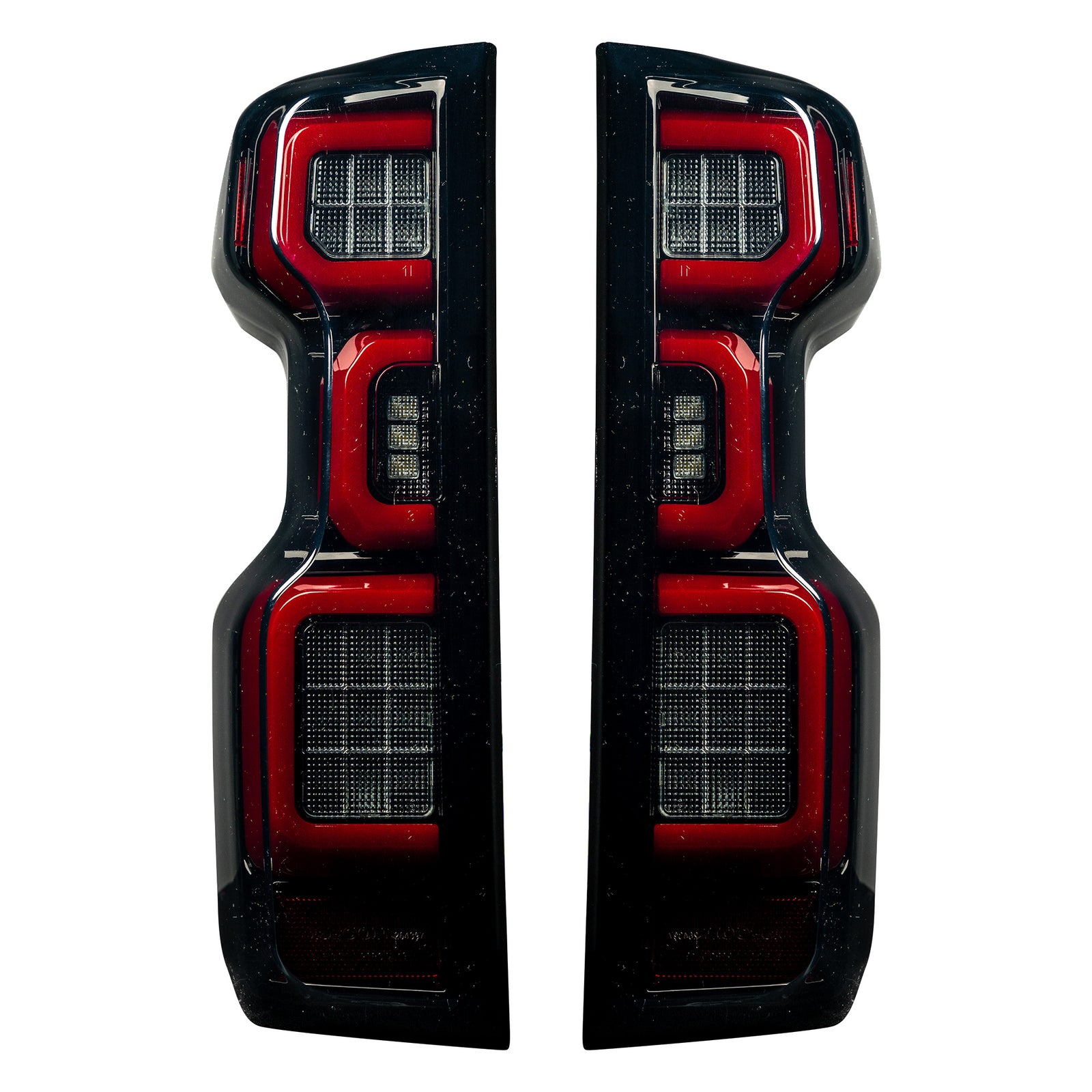 Recon 264397LEDBK LED Smoked Tail Lights | 2019-2022 Silverado 1500/2500HD/3500HD