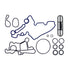 PPE 314030310 Heavy Duty Oil Cooler & Gasket Kit | 2003-2007 F250/F350