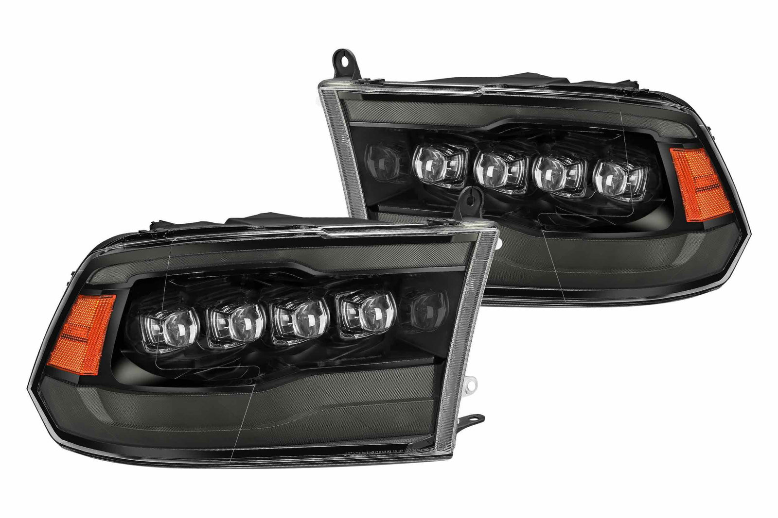 AlphaRex 880541 NOVA Alpha Black LED Headlights | 2009-2018 Ram 1500/2500/3500HD