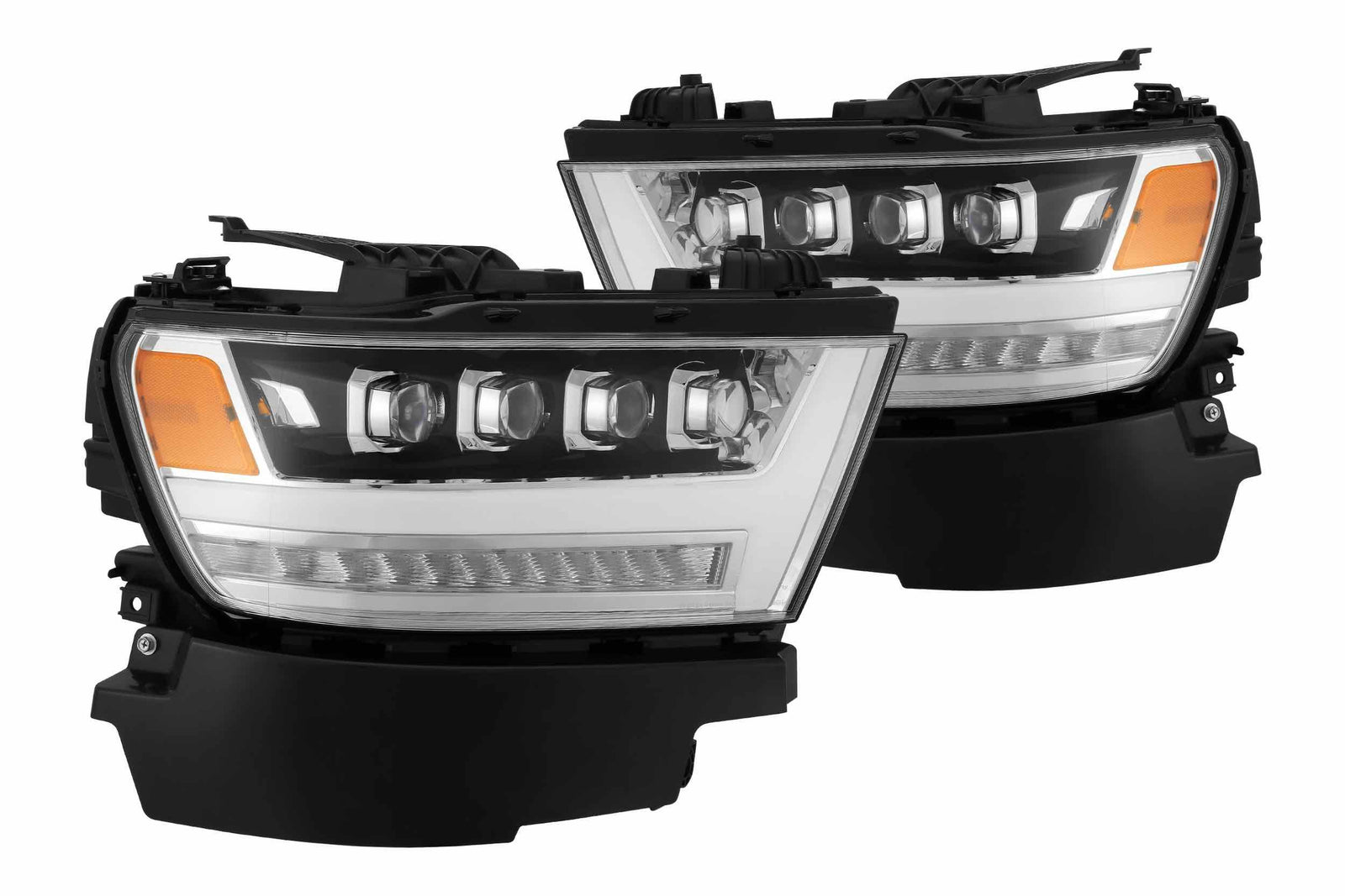 AlphaRex 880516 NOVA Black Black Headlights | 2019-2022 Ram 1500