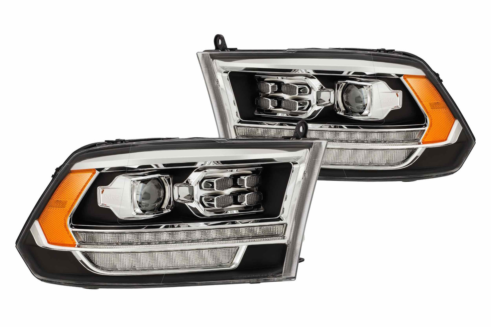 AlphaRex 880598 PRO Series Chrome Halogen Headlights | 2009-2018 Ram 1500/2500/3500HD