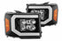 AlphaRex 880608 NOVA Series Jet Black LED Headlights | 2007-2013 Sierra 1500/2500/3500HD