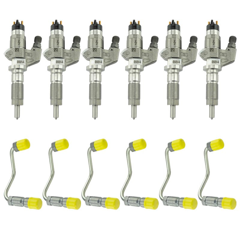 Industrial 412212 Stock Bosch Reman Injectors & Injector Line Package | 2001-2004 Silverado/Sierra 2500HD/3500HD 6.6L LB7