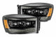 AlphaRex 880533 LUXX Alpha Black LED Headlights | 2006-2008 Ram 1500/2500/3500