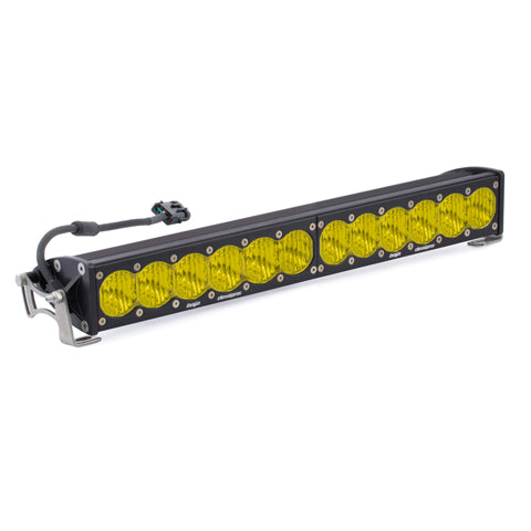 Baja Designs 452014 20in LED Light Bar Single Amber Straight Wide Driving Combo Pattern OnX6 | Universal