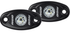 Rigid 482343 A-Series LED Light Low Power Amber Black Housing Pair | Universal