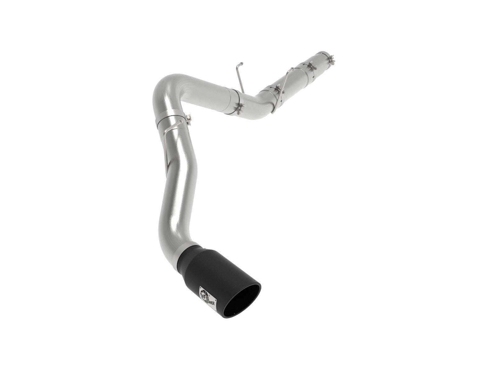 aFe 49-42078-B 5in T409 Stainless DPF-Back Single Rear Exit Exhaust System w/ Black Tip | 2019-2022 Ram 2500/3500