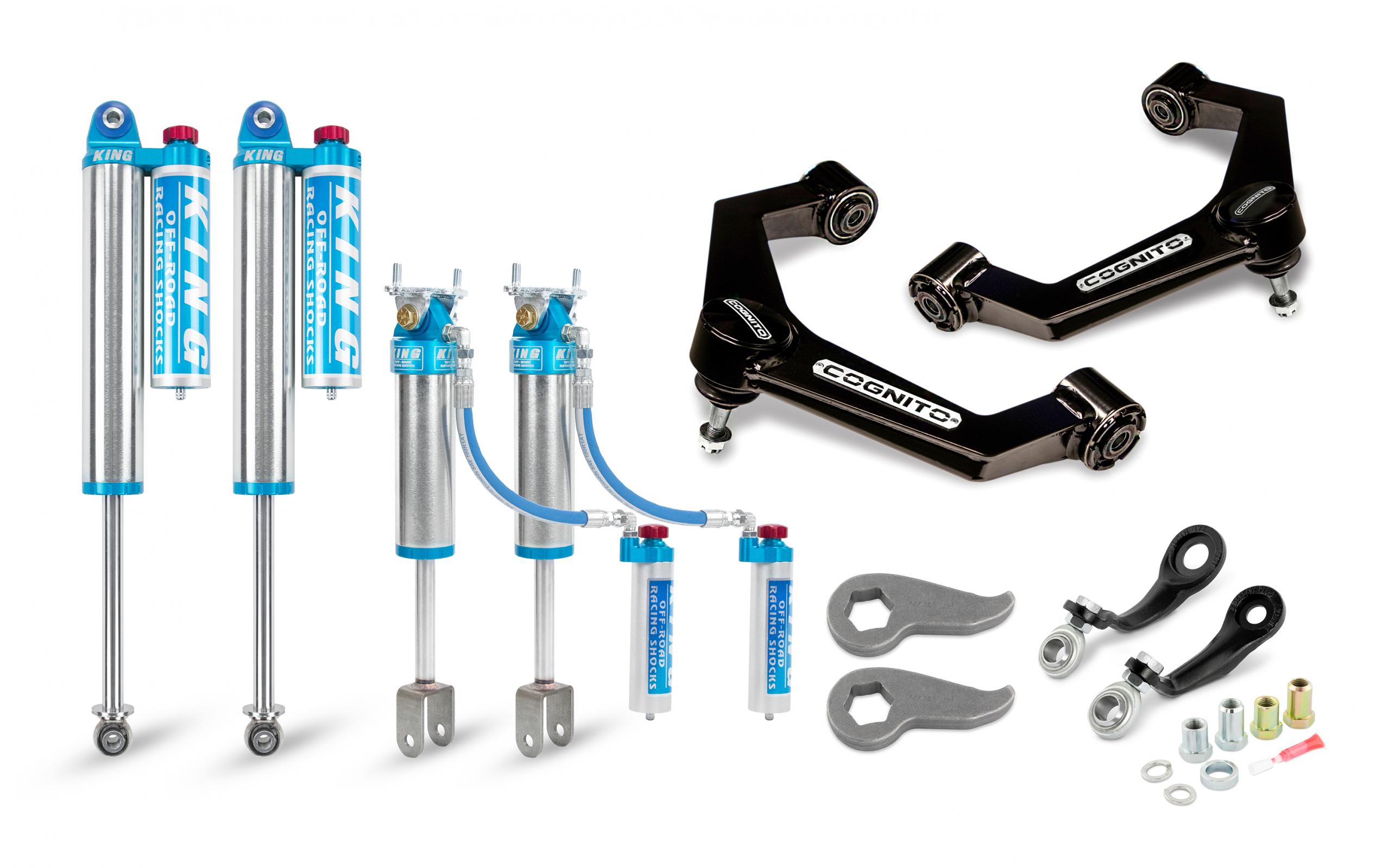 Cognito 510-P0931 3in Elite Leveling Kit w/ King 2.5 Reservoir Shocks | 2020-2022 Silverado/Sierra 2500HD/3500HD