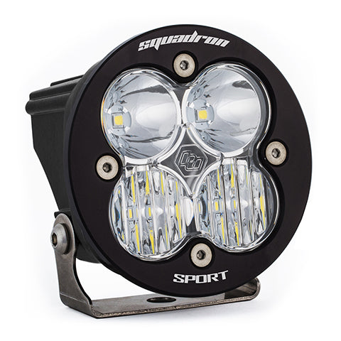 Baja Designs 580003 Clear Lens Driving/Combo Black LED Light Pod Squadron-R Sport | Universal