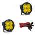 Baja Designs Amber Lens Wide Cornering Black LED Light Pods Squadron-R Pro Pair | Universal