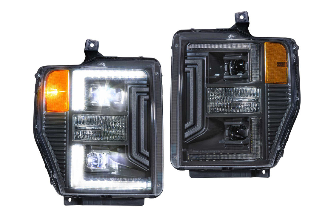 Morimoto LF555 XB Hybrid LED Headlights - Pair | 2008-2010 F250/F350