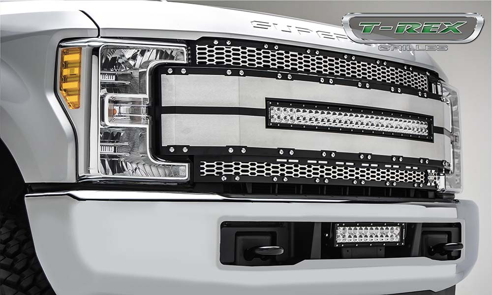 T-Rex 6315485 Torch AL Laser Mesh Grille | 2017-2019 F250/F350