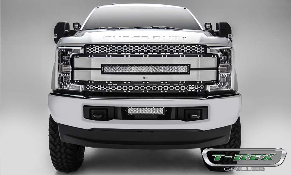 T-Rex 6315495 Torch AL Laser Mesh Grille | 2017-2019 F250/F350