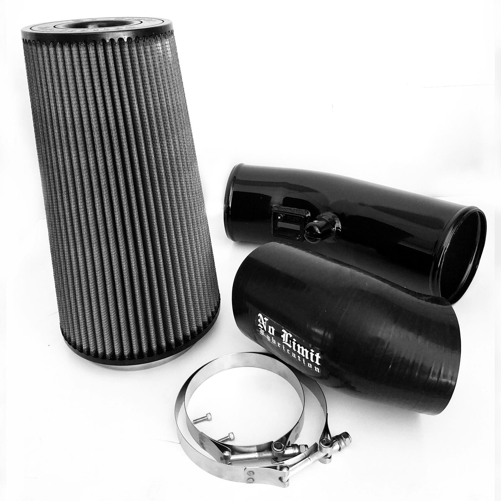 No Limit Fab 67CAIBD1116 Black Stage 2 Cold Air Intake w/ Dry Filter | 2011-2016 Ford F250/F350 6.7L Powerstroke