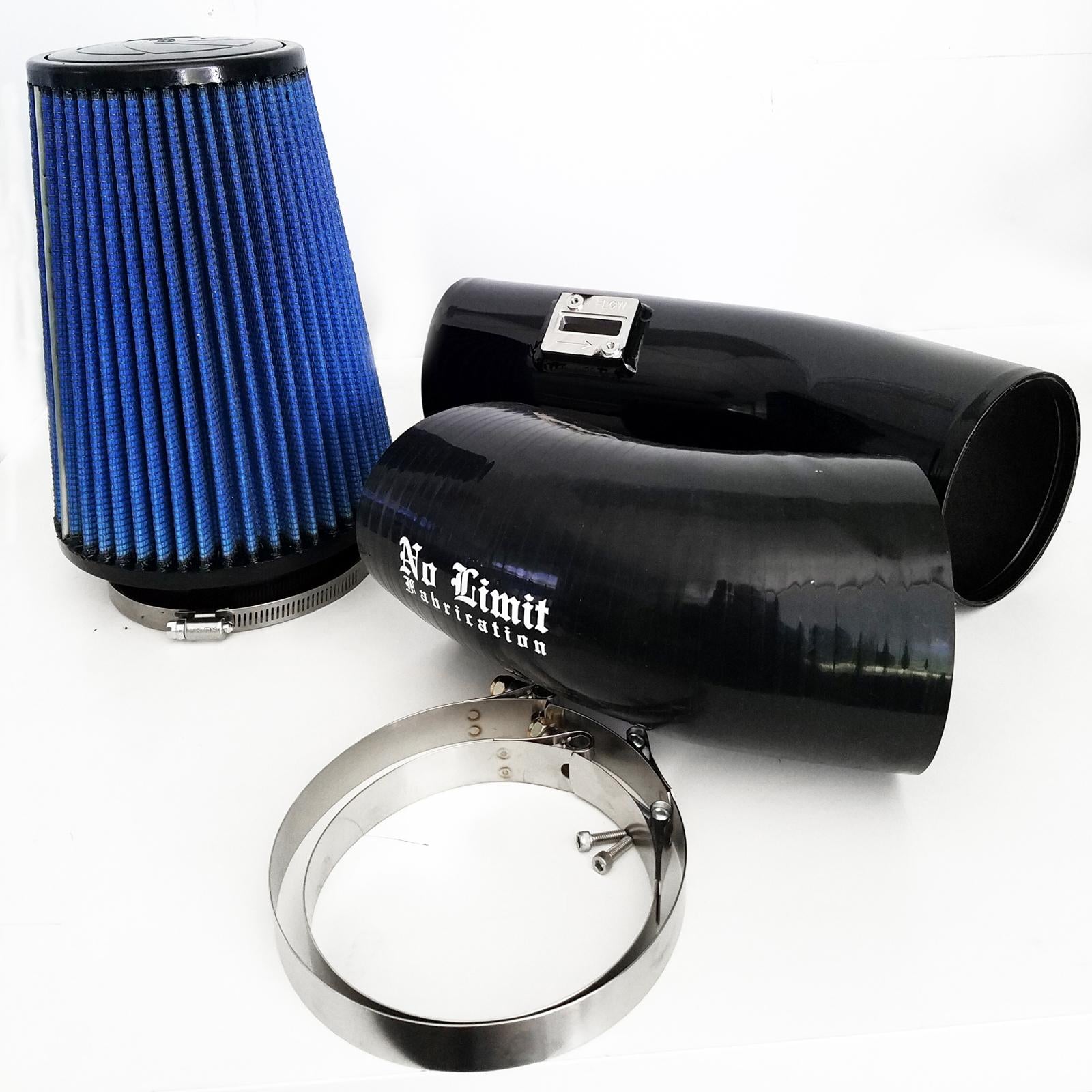 No Limit Fab 67CAIBO11161 Black Stage 1 Cold Air Intake w/ Oiled Filter | 2011-2016 Ford F250/F350 6.7L Powerstroke 50 States Legal