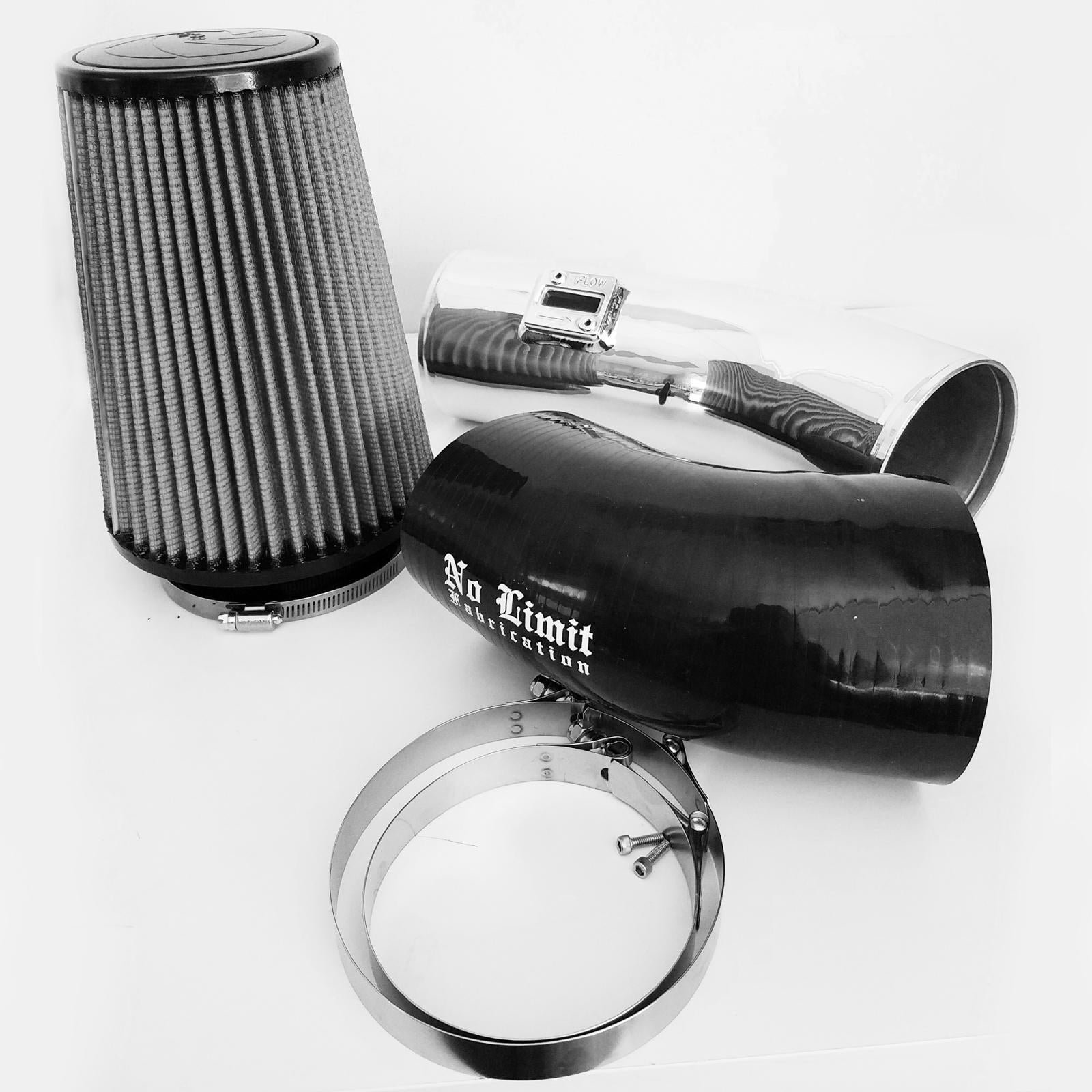 No Limit Fab 67CAIPD11161 Polished Stage 1 Cold Air Intake w/ Dry Filter | 2011-2016 Ford F250/F350 6.7L Powerstroke