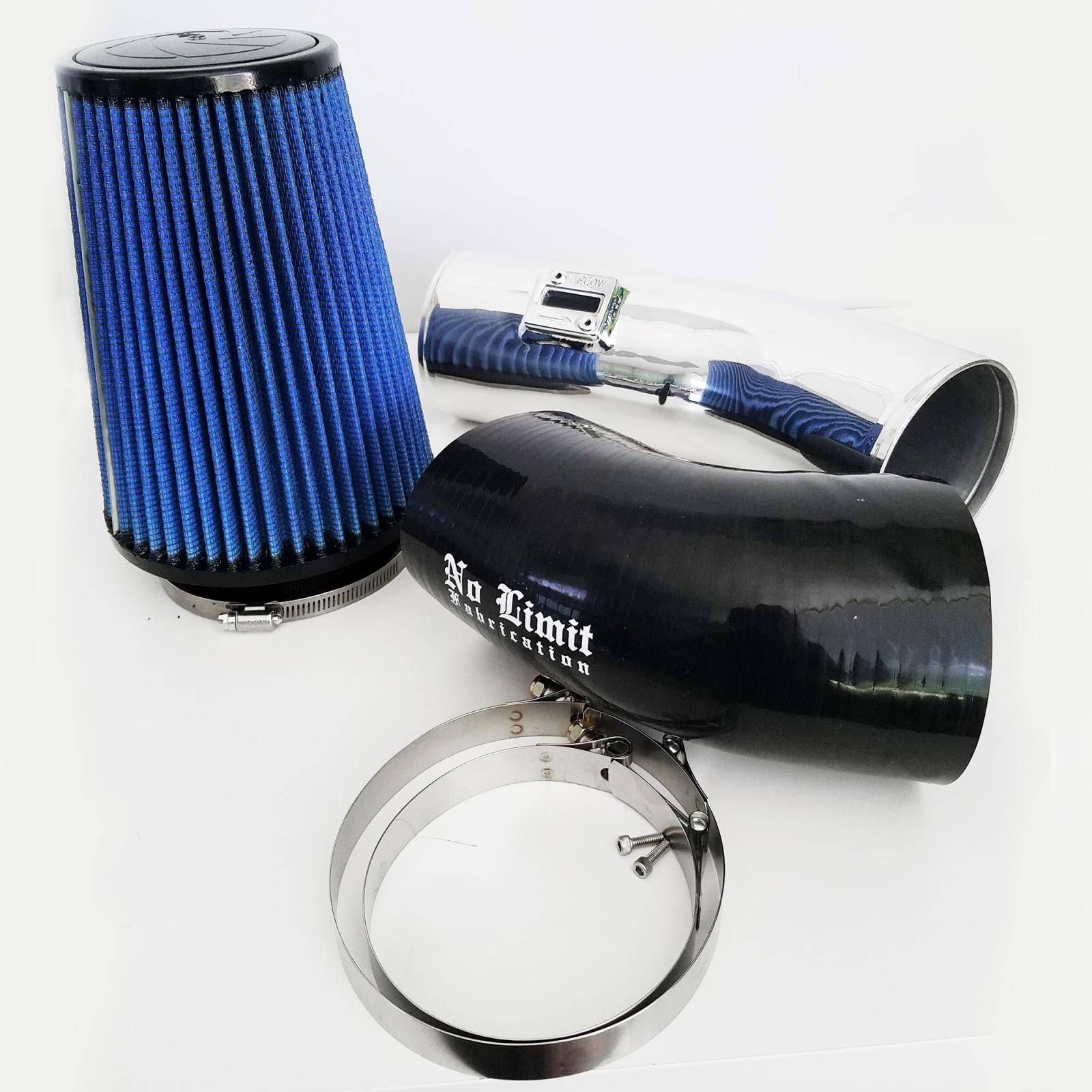 No Limit Fab 67CAIPO11161 Polished Stage 1 Cold Air Intake w/ Oiled Filter | 2011-2016 Ford F250/F350 6.7L Powerstroke