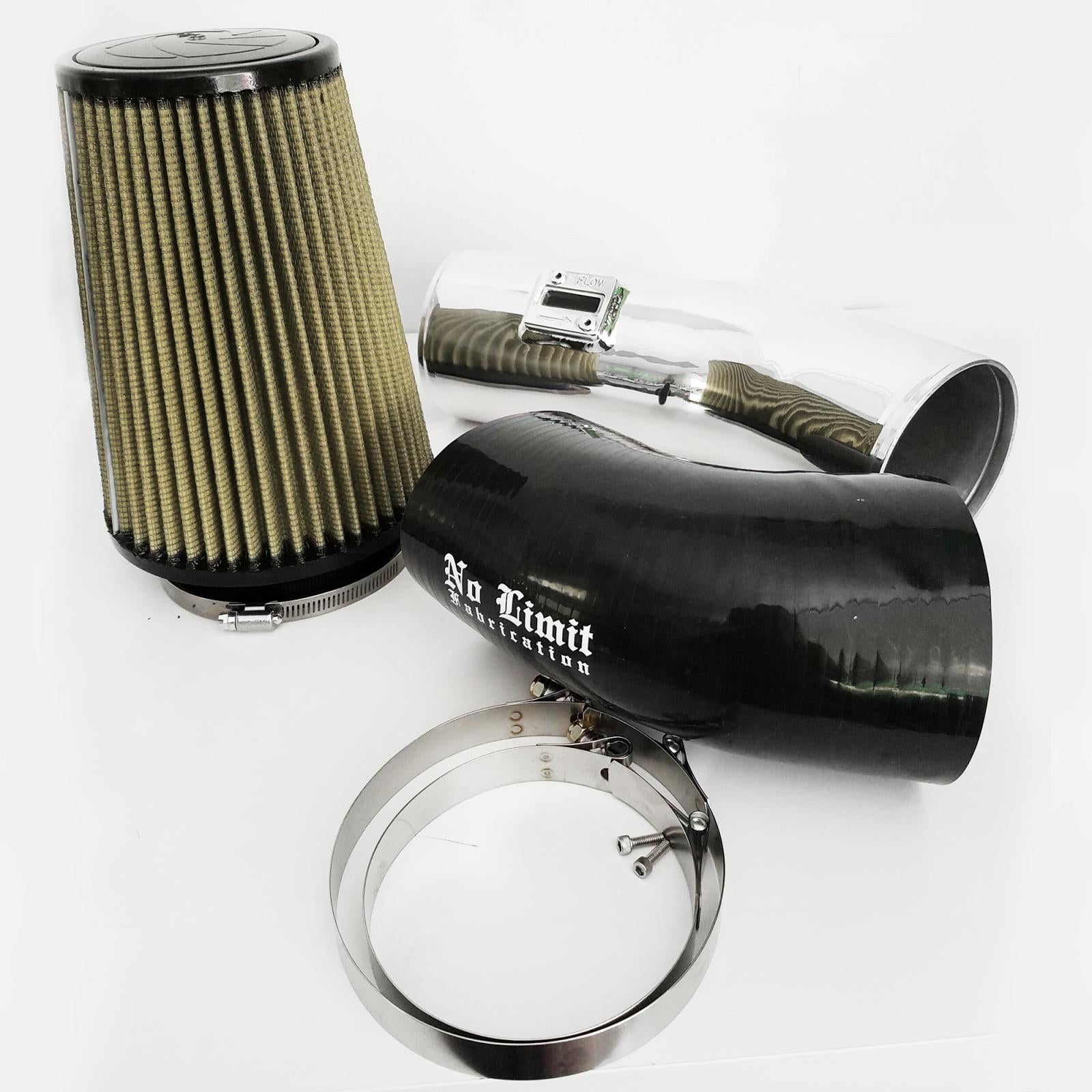 No Limit Fab 67CAIPP11161 Polished Stage 1 Cold Air Intake w/ PG7 Filter | 2011-2016 Ford F250/F350 6.7L Powerstroke