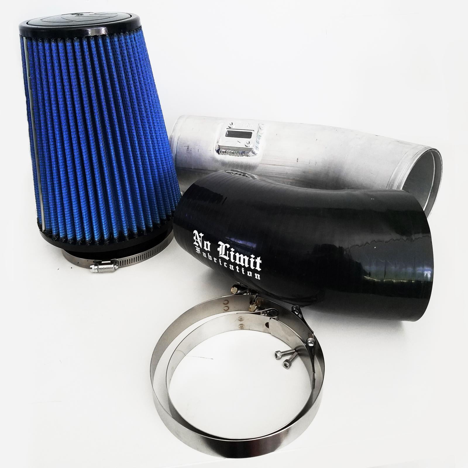 No Limit Fab 67CAIRO11161 Raw Stage 1 Cold Air Intake w/ Oiled Filter | 11-16 Ford F250/F350 6.7L Powerstroke